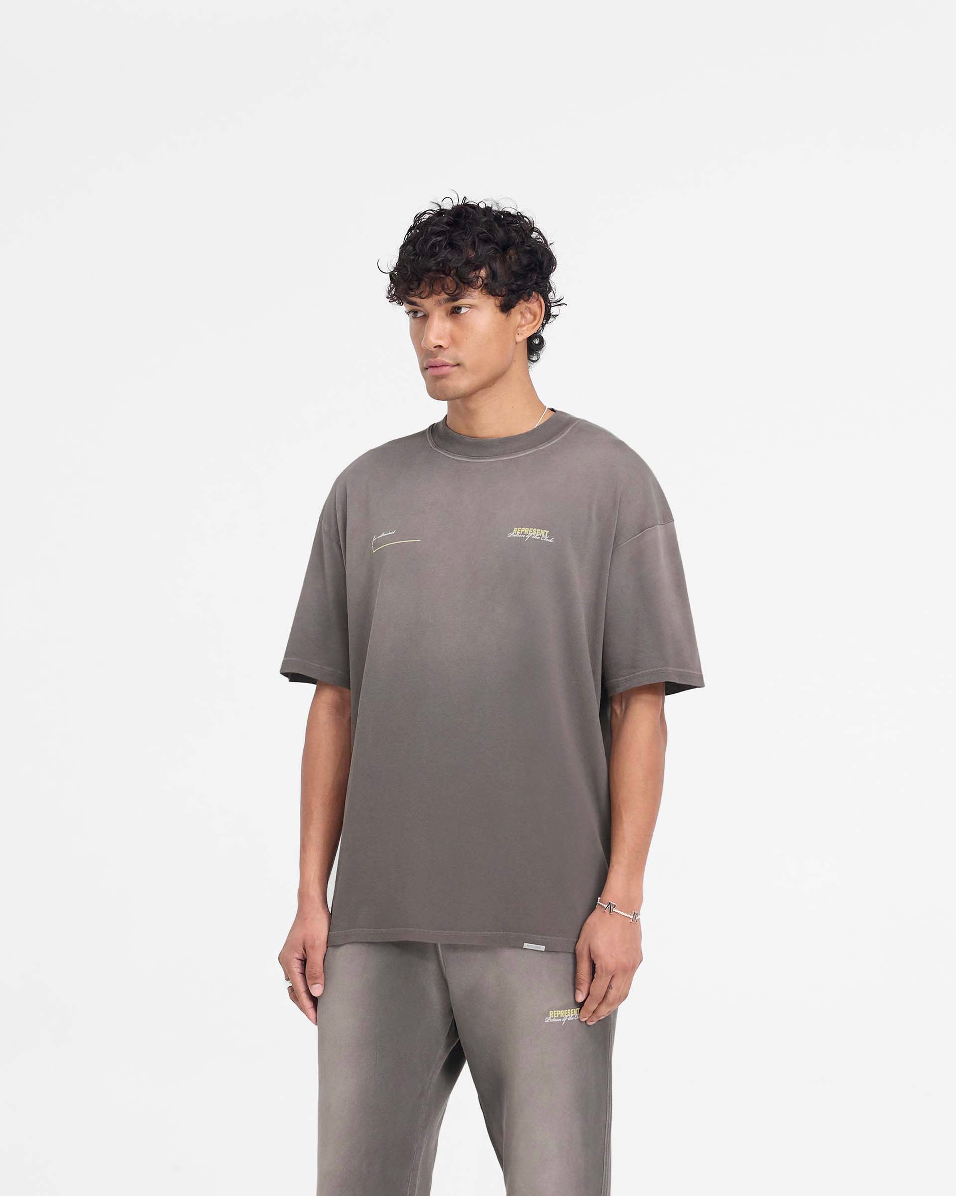 Patron Of The Club Vintage Washed Olive T-Shirt - Soft Cotton Tee for Casual Wear & Street Style