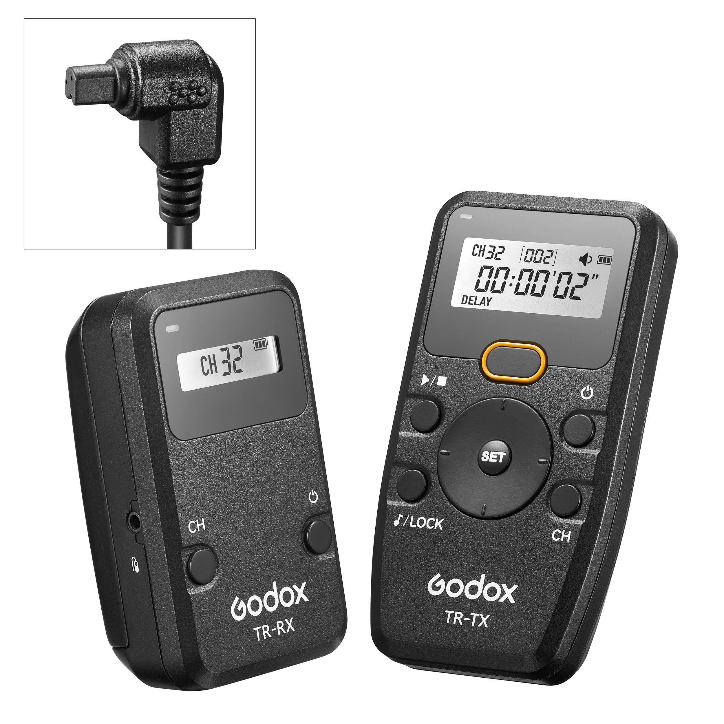 TR Series Wireless Timer Remote Shutter Release with Built-in Intervalometer for DSLR Cameras - Perfect for Time-Lapse Photography, Long Exposure & Group Shots