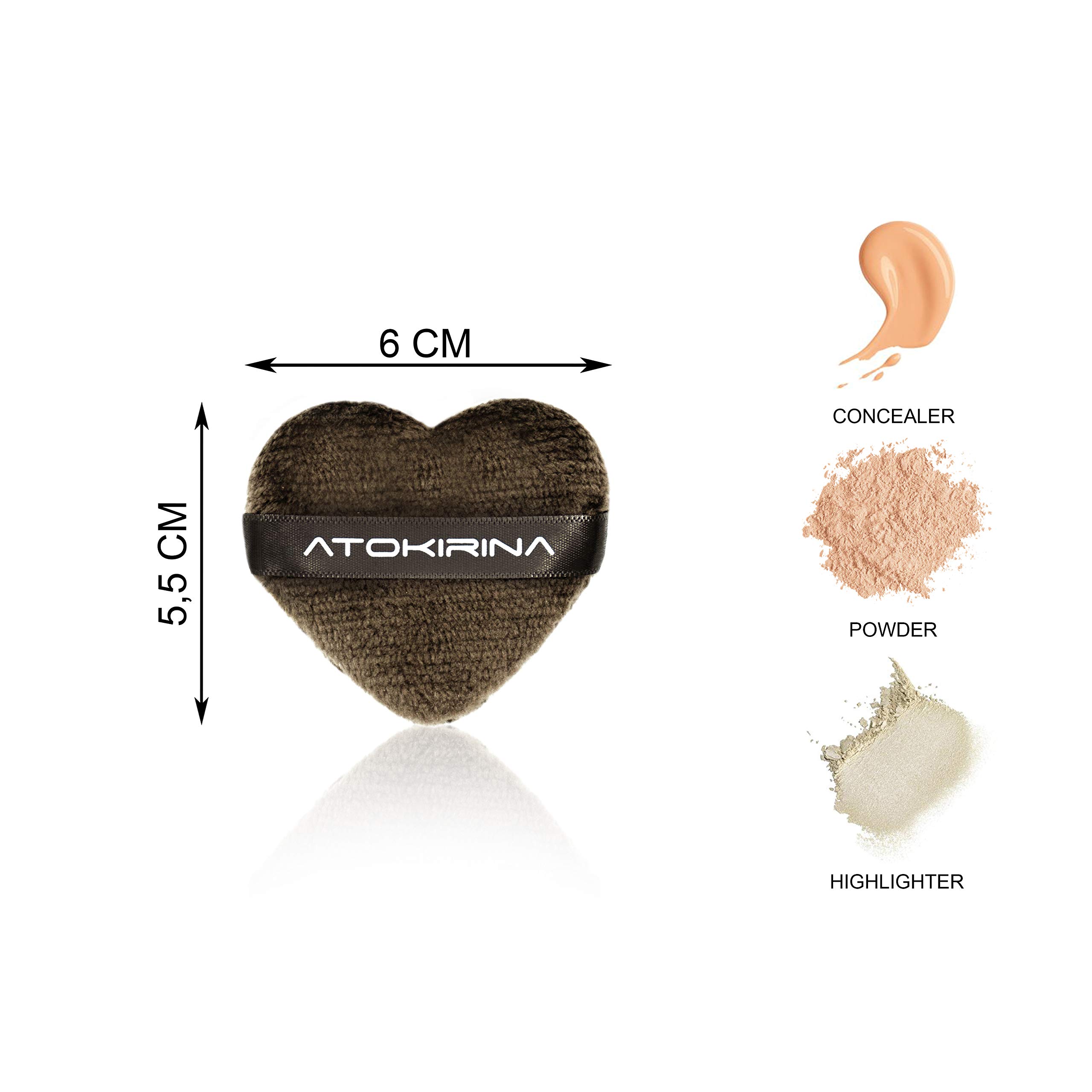 ATOKIRINA Blender Puff 2.0 - Professional Latex-Free Makeup Sponge for Flawless Foundation & Primer Application | Ultra Soft Beauty Blender with Seamless Edges | Perfect for Everyday Makeup, Contouring & Airbrush Finish