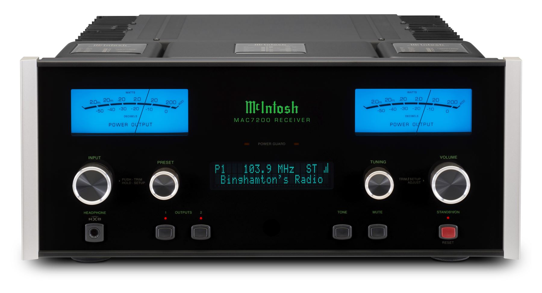 McIntosh MAC7200 2 Channel Stereo Receiver with AM/FM Tuner - Premium Home Audio System for Music Lovers & Audiophiles