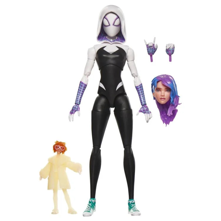 Marvel Legends Spider-Man: Across the Spider-Verse Spider Gwen Action Figure - Collectible Toy for Marvel Fans & Movie Lovers | Perfect for Display, Gifts, and Cosplay Accessories