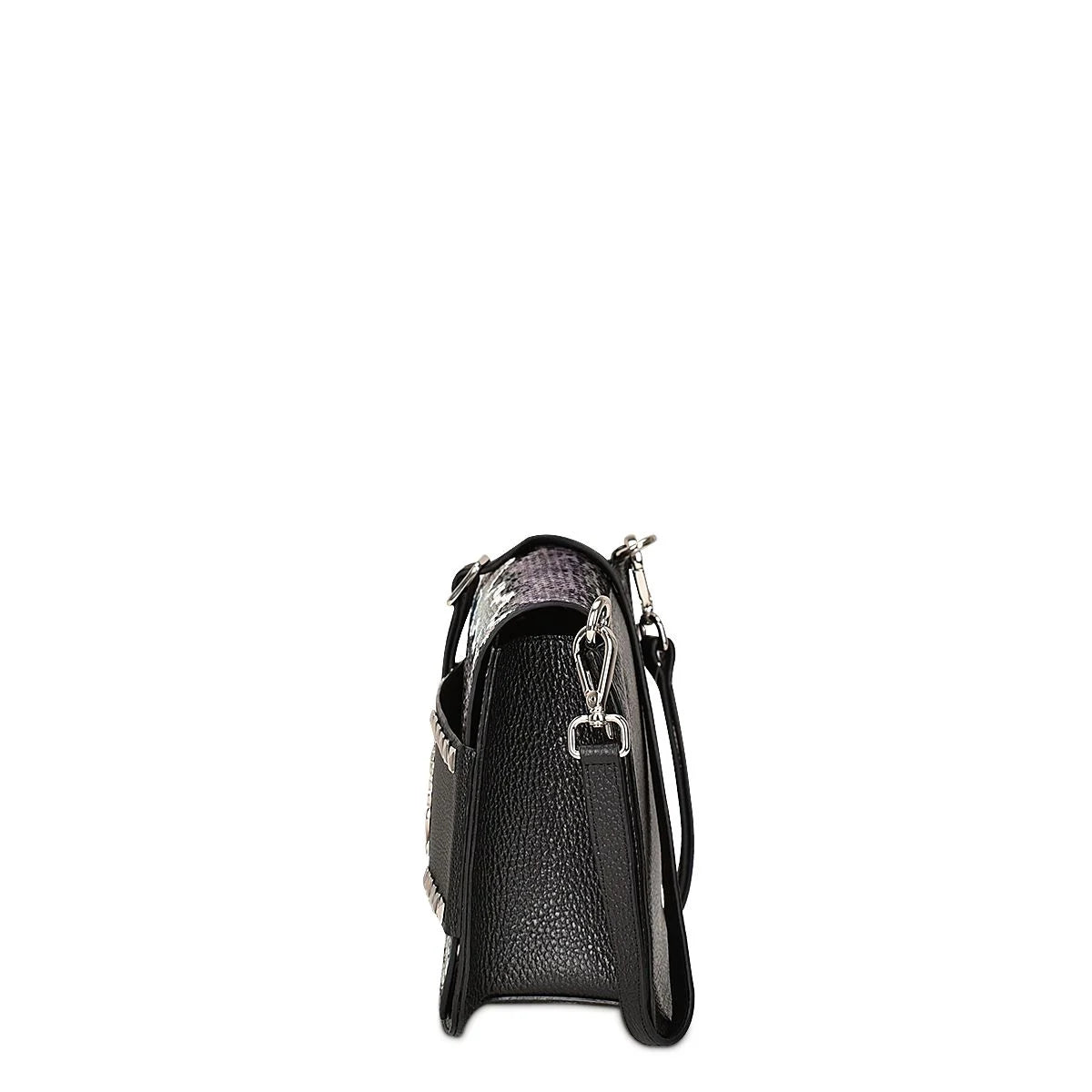 BOD61PI Women's Fashion Python Leather Handbag - Elegant Blue Dress Clutch for Evening Parties & Special Occasions