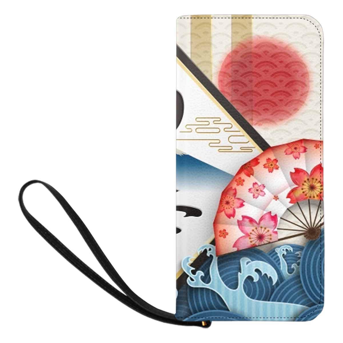 Japanese Wave Fuji Mountain Maples Women's Clutch Purse - Stylish Card Holder & Organizer for Ladies | Perfect for Travel, Parties & Everyday Use
