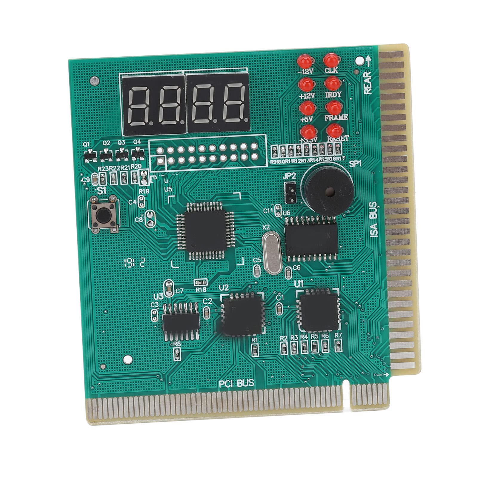 Dual Post 4-Digit PC Diagnostic Card for Desktop - PCI & ISA Standard Port, Stable & Accurate Motherboard Tester for Computer Repair and Troubleshooting | Ideal for IT Technicians and DIY PC Builders