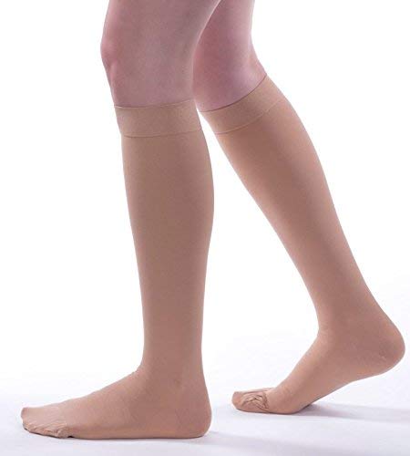 Allegro 30-40 mmHg Knee High Compression Socks for Women & Men - Medical Grade Support Stockings for Varicose Veins, Edema, Post-Surgery Recovery - Comfortable Surgical Hosiery for Travel, Work & Daily Wear
