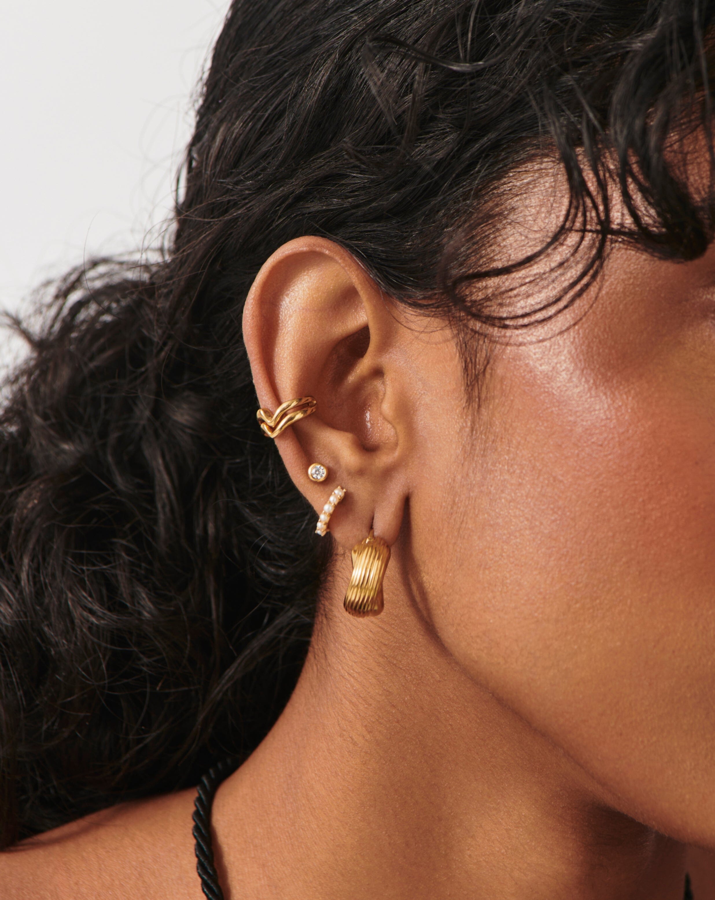 Classic Stone Stud Earrings - 18k Gold Vermeil & Cubic Zirconia | Elegant Jewelry for Women, Perfect for Everyday Wear, Parties & Gifts