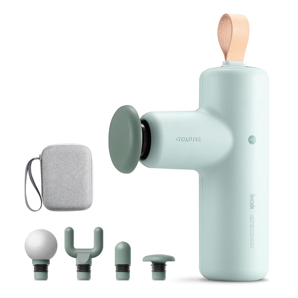 Lisscode Percussion Massage Gun for Muscle Pain Relief - Lightweight Cordless Deep Tissue Massager with Pastel Colors, Ideal for Home Gym, Back Pain, Sore Muscles & Recovery - Perfect for Post-Workout, Office Use & Relaxation (PB)
