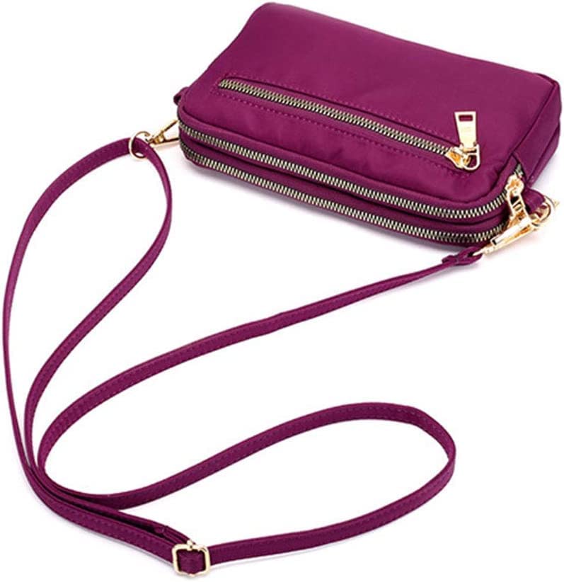 Waterproof Nylon Crossbody Bag for Women - Small Shoulder Purse with Phone & Wallet Holder - Perfect for Travel, Shopping & Daily Use - Black