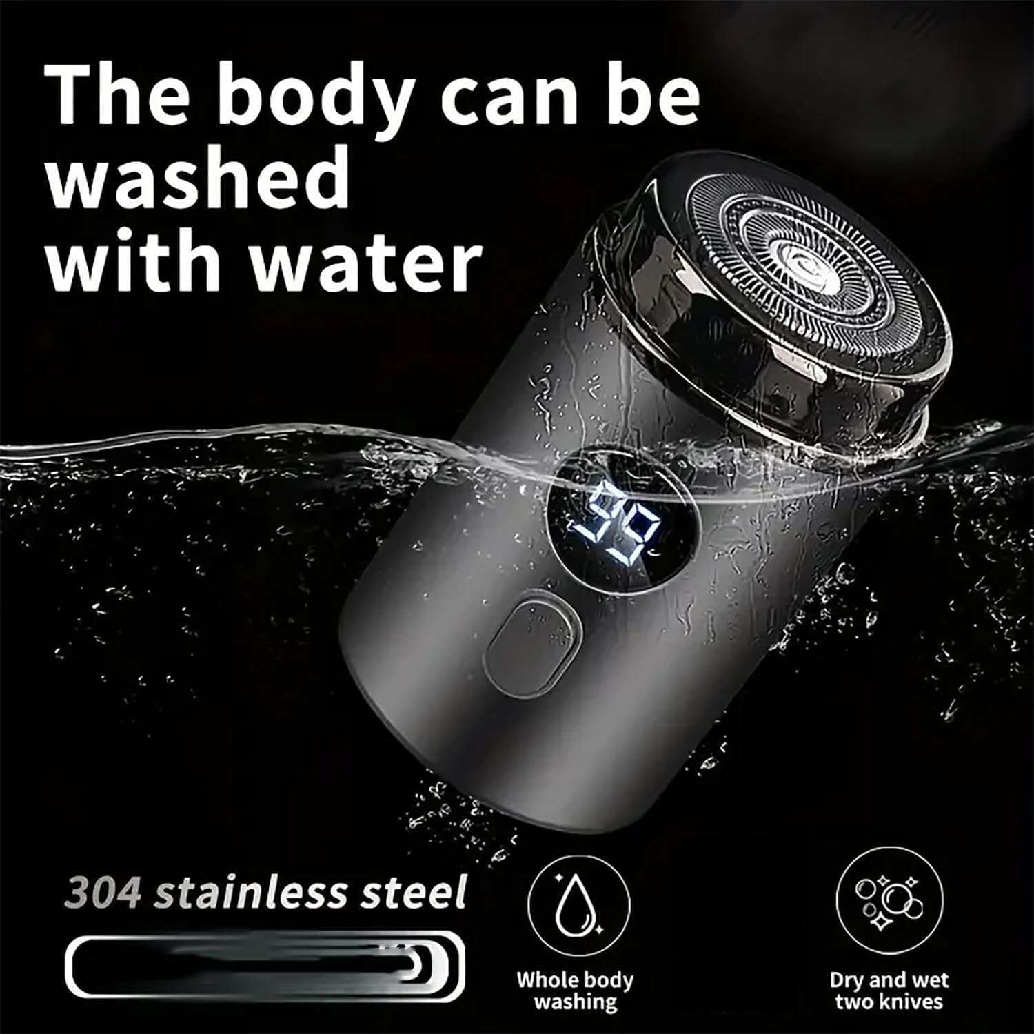 Timeatea Mini Electric Shaver - 2025 New Portable Rechargeable Waterproof Electric Razor for Men & Women - Perfect for Home, Car, Travel & Gym - Green