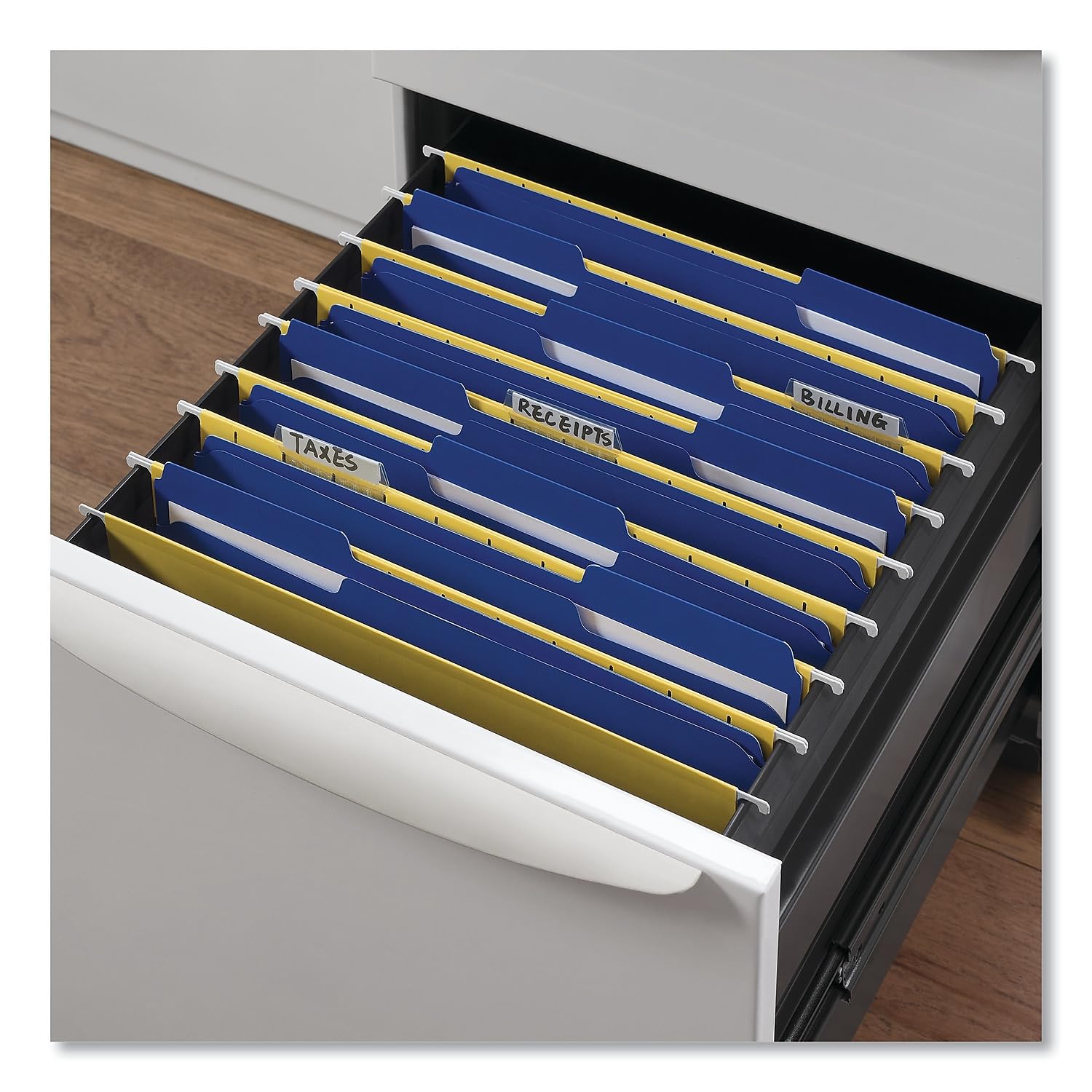 Universal UNV16161 Reinforced Top-Tab File Folders - Heavy Duty Letter Size File Organizers for Office, School & Home Organization