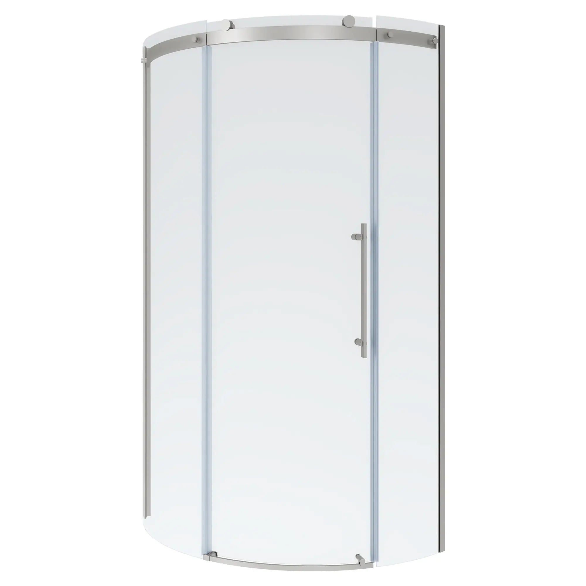 72 Inch High Semi-Frameless Curved Corner Sliding Shower Door - Modern Bathroom Upgrade for Spacious Walk-In Showers
