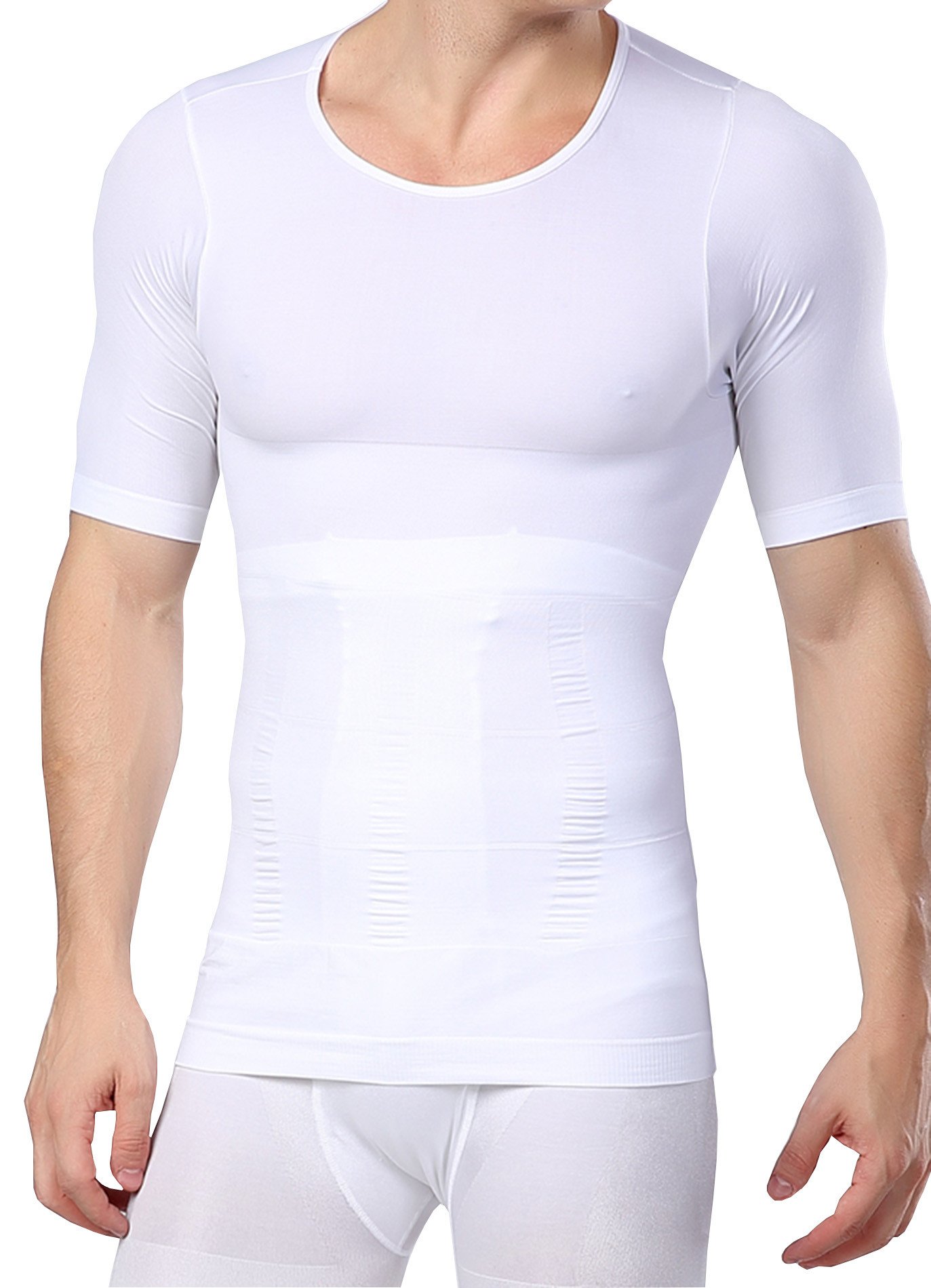 Men's Slimming Body Shaper Shirt - Chest Compression Underwear for Posture Support & Muscle Recovery - Perfect for Workouts, Office Wear & Everyday Comfort