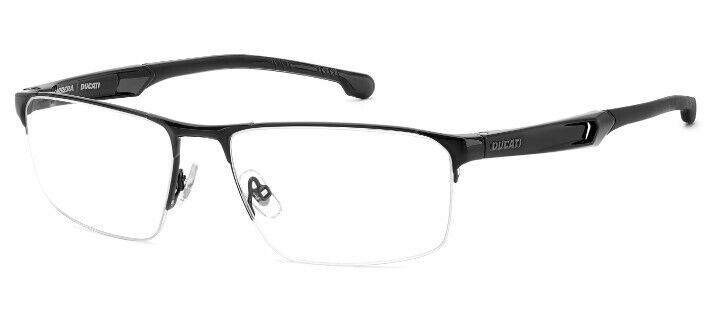 Carrera CARDUC 025 0807 00 Black Rectangular Men's Eyeglasses - Stylish Prescription Glasses for Men, Lightweight & Durable Frame - Perfect for Work, Driving & Everyday Wear