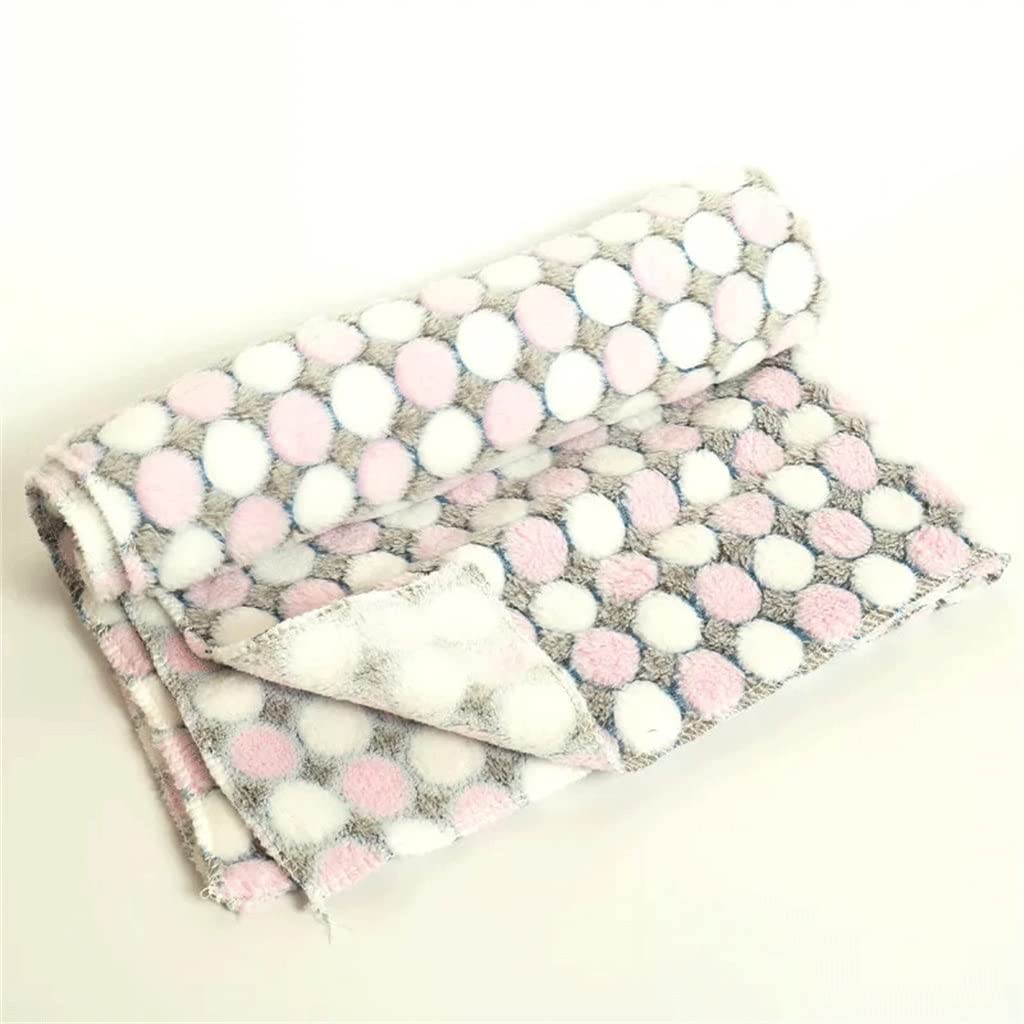Cozy Fleece Dog Bed Mat - Soft & Warm Pet Blanket for Small to Medium Dogs (60cm x 40cm) - Perfect for Winter Nights, Crate Lining & Travel Comfort