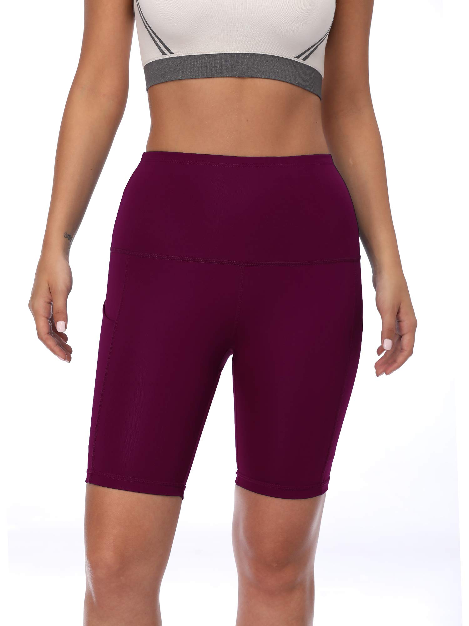 NELEUS Women's High Waist Tummy Control Workout Shorts - Athletic Running Yoga Gym Biker Shorts for Women - Perfect for Fitness, Lounge & Everyday Wear