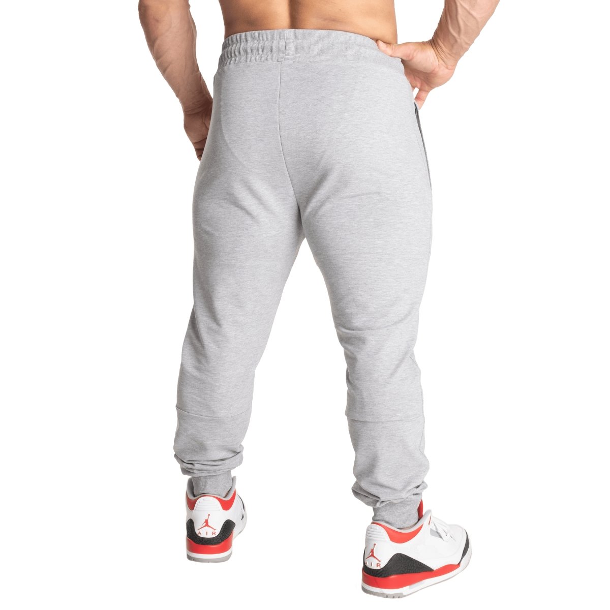 Better Bodies Tapered Joggers V2 - Light Grey Athletic Pants for Men | Comfortable Workout & Lounge Wear for Running, Gym & Casual Outfits