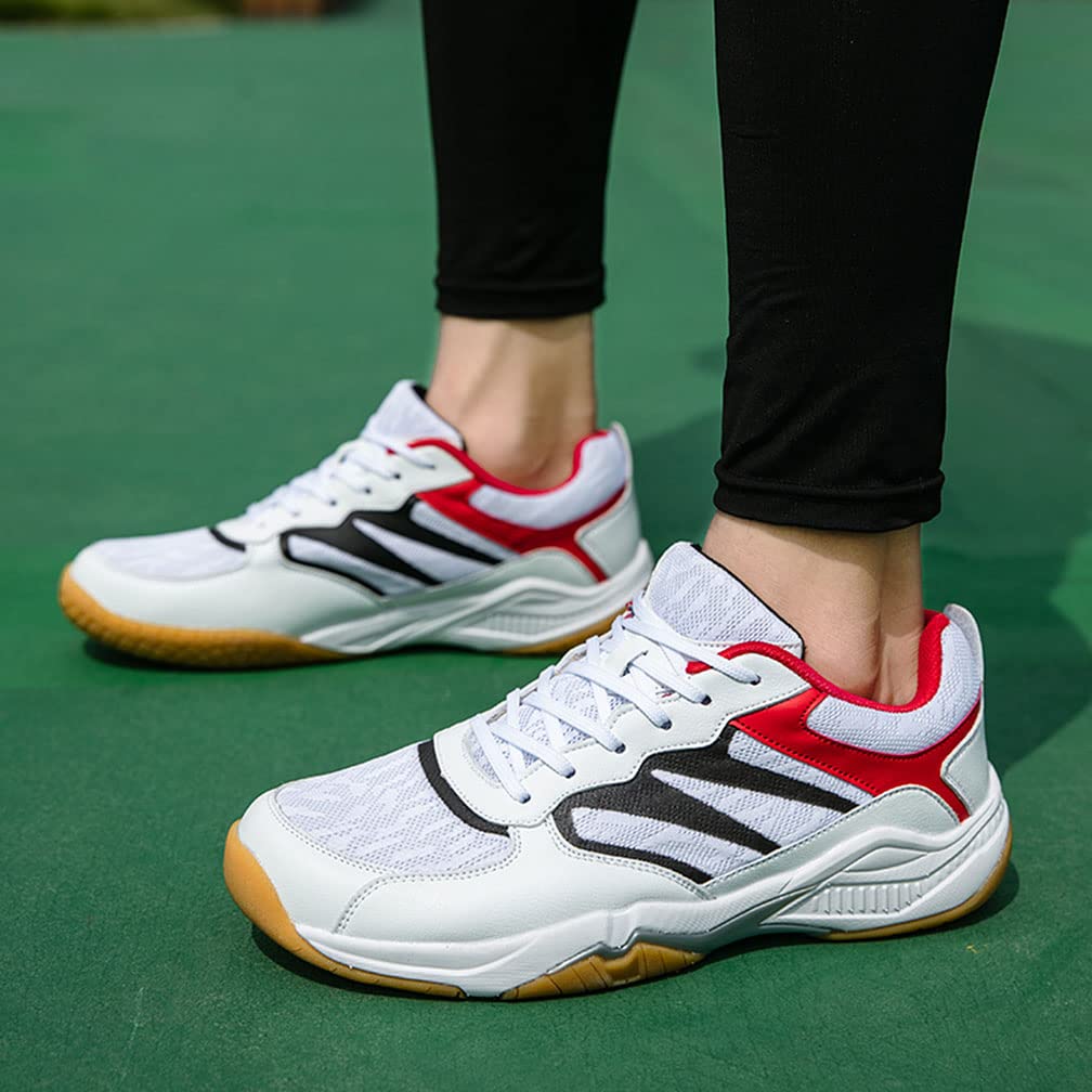 **Women's Indoor Athletic Shoes - Non-Slip Table Tennis, Badminton, Pickleball & Squash Court Shoes - Lightweight & Breathable for Sports & Gym Training**
