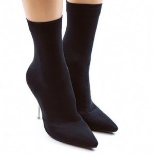 Suzy Slip-On Sock Booties - Women's Comfortable Knit Ankle Boots for Indoor/Outdoor Wear - Perfect for Home, Office & Casual Outings