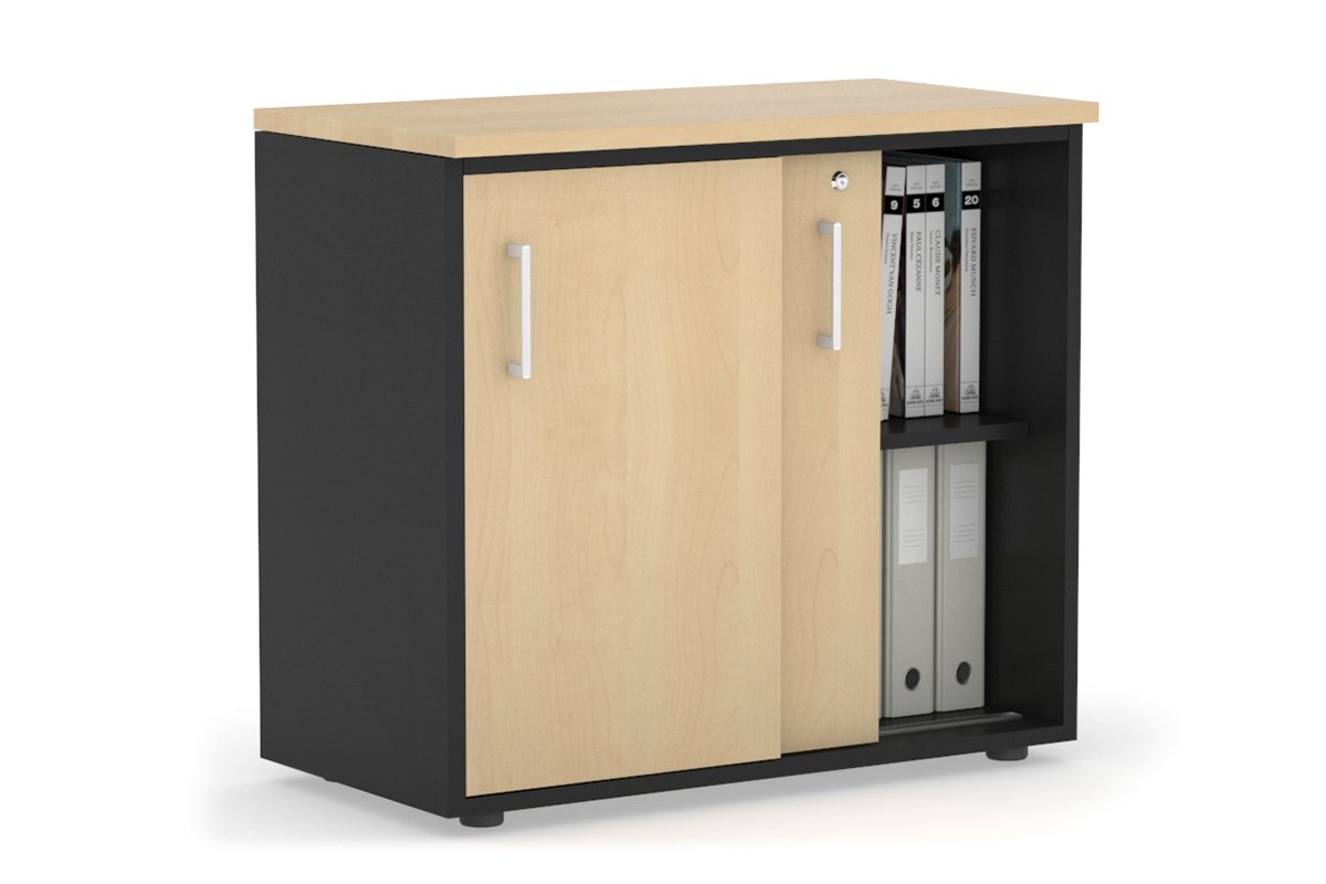 Modern Sliding Door Credenza Cabinet - 31.5