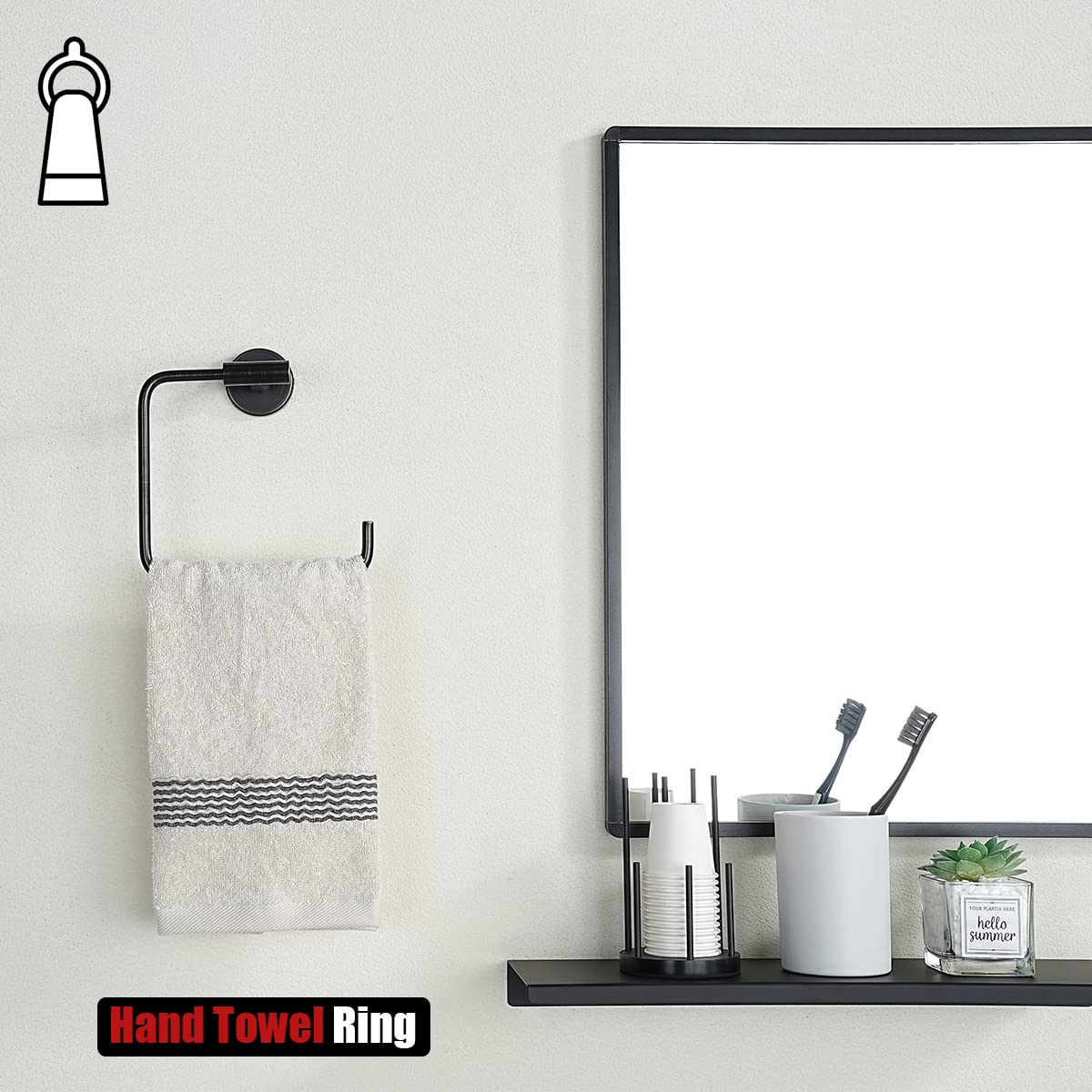 Oil Rubbed Bronze Towel Ring - 6