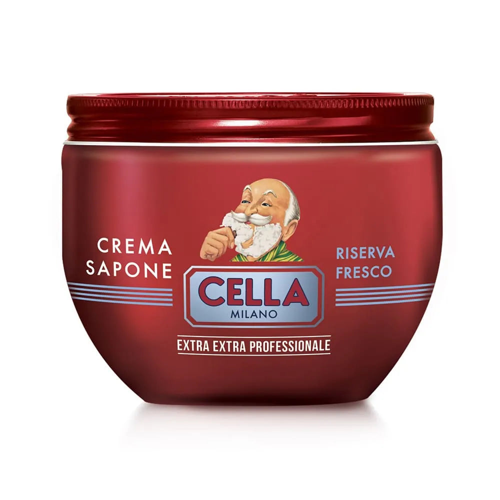 Premium Cella Riserva Fresco Shaving Soap for Men - Luxury Italian Shaving Cream with Natural Ingredients - Perfect for Wet Shaving & Beard Care Routine