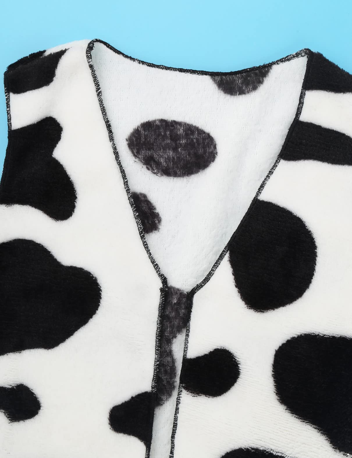 **Cow Print Vest for Kids - Unisex Boys & Girls with Hat & Bandana Set - Christmas Carnival Festival Outfit - Perfect for Costume Parties, Western Rodeo, and Photo Shoots**