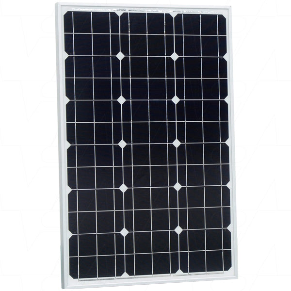 12V 60W Monocrystalline Solar Panel with Junction Box - 2 x 0.9m Cables with LH4 Connectors for RV, Boat, Off-Grid Power & Outdoor Camping