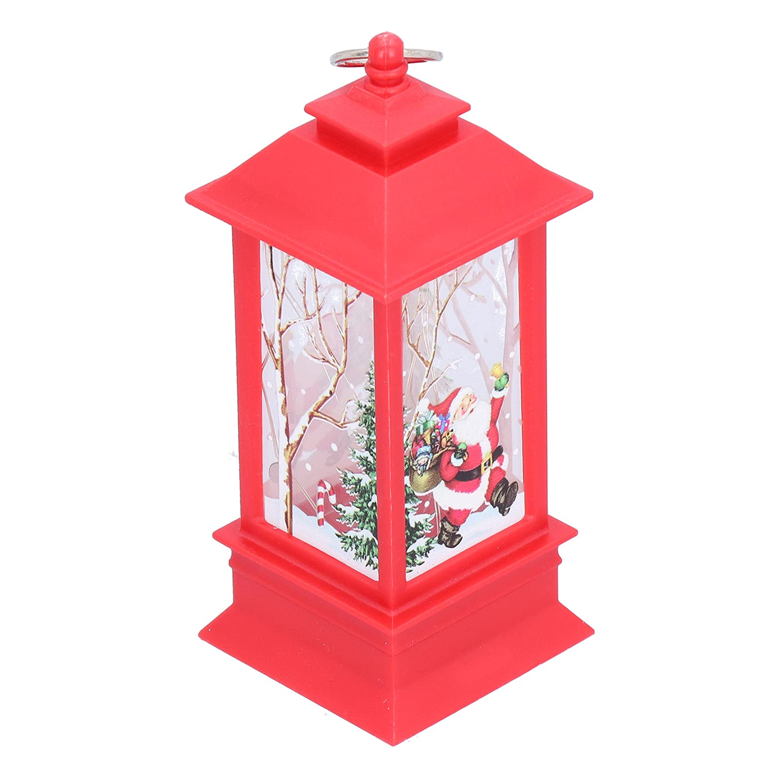 Pinsofy Christmas Decorative LED Lantern - Battery Operated Portable Holiday Light for Xmas Tree, Home Decor, Parties, Shows & Outdoor Events (Red) - Perfect for Indoor/Outdoor Holiday Decorations, Gift Giving & Festive Celebrations