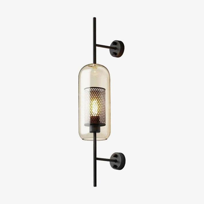 Chiswick Modern Glass Wall Light Fixture - Sleek Indoor/Outdoor Sconce for Living Room, Bedroom, or Patio Lighting