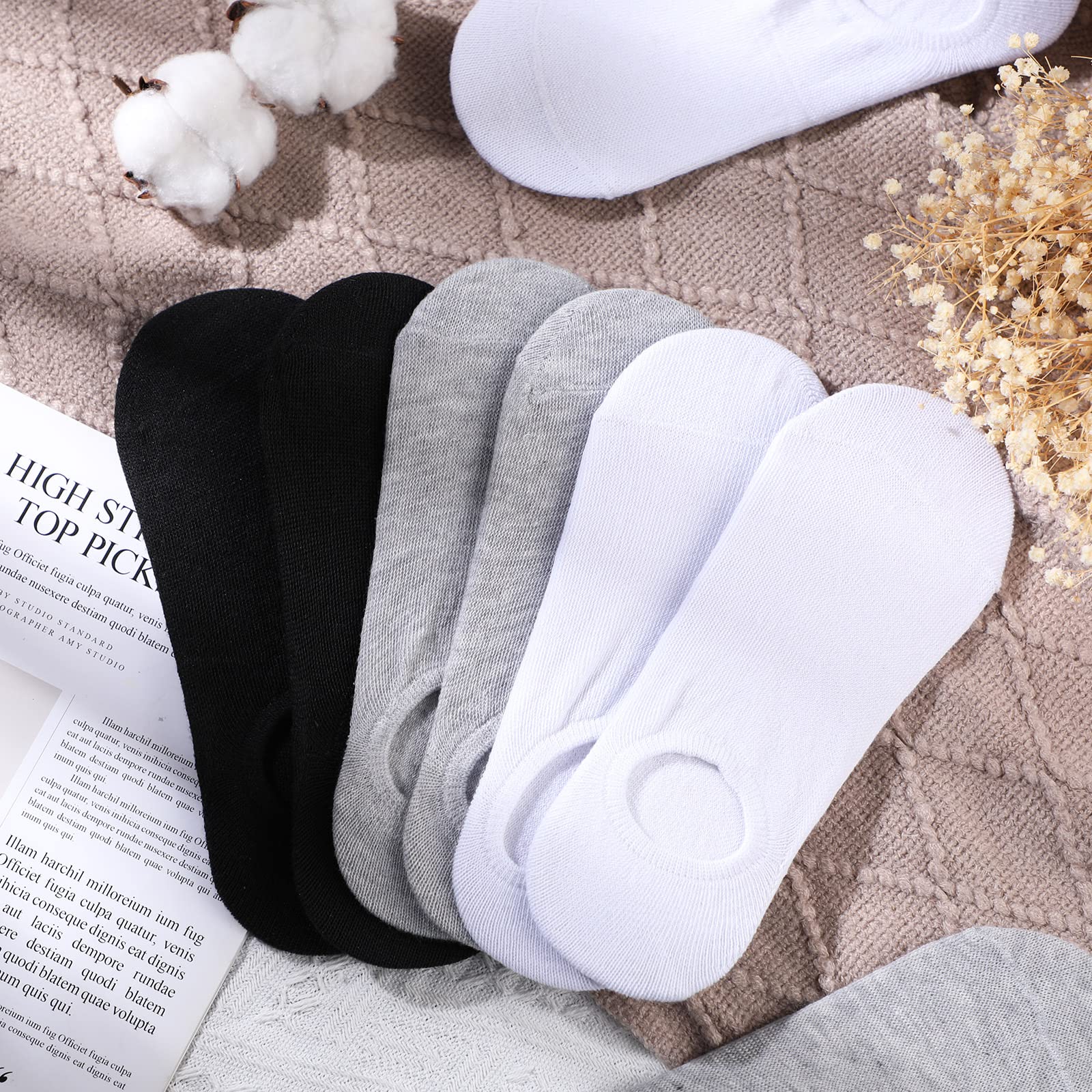 72 Pairs No Show Socks - Invisible Low Cut for Men & Women | Sports & Casual Wear