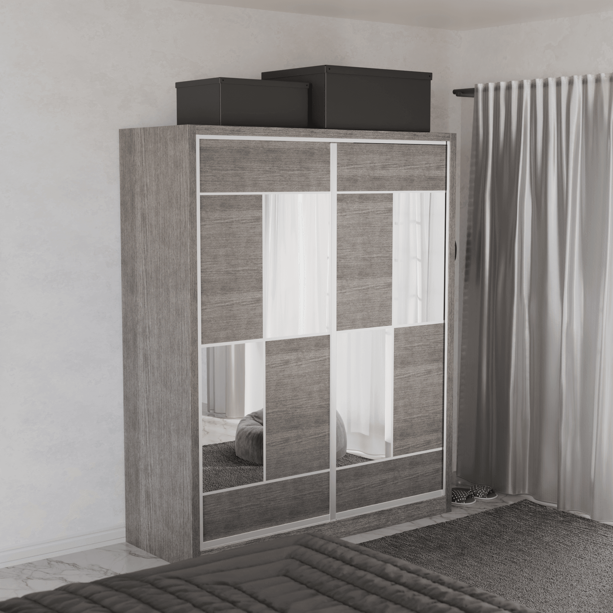 Micasa Modular Wardrobe W03 - Customizable Closet System for Bedroom & Walk-in Closet | Space-Saving Storage Solution for Modern Homes