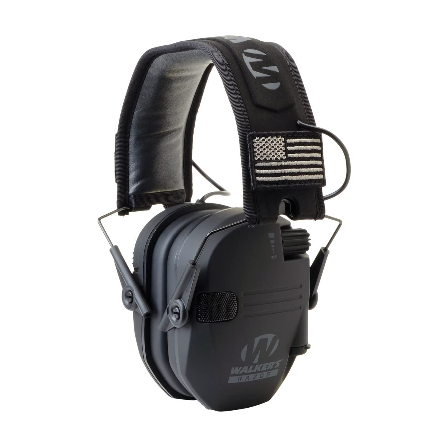 Walker's Razor Slim Electronic Shooting Earmuffs 2-Pack - Noise Canceling Hearing Protection with Built-in Walkie Talkies & OTG Glasses - Perfect for Hunting, Shooting Range, and Outdoor Sports Activities