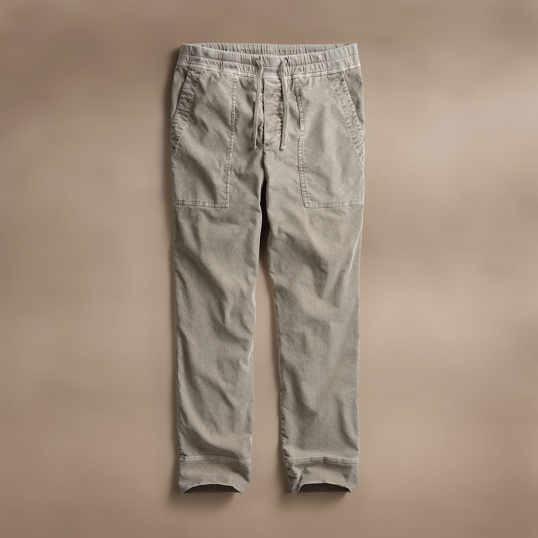 Corduroy Utility Pants for Men & Women - Light Tan Pigment Wash, Comfortable Stretch Fit, Durable Workwear - Perfect for Outdoor Activities, Casual Wear & Work
