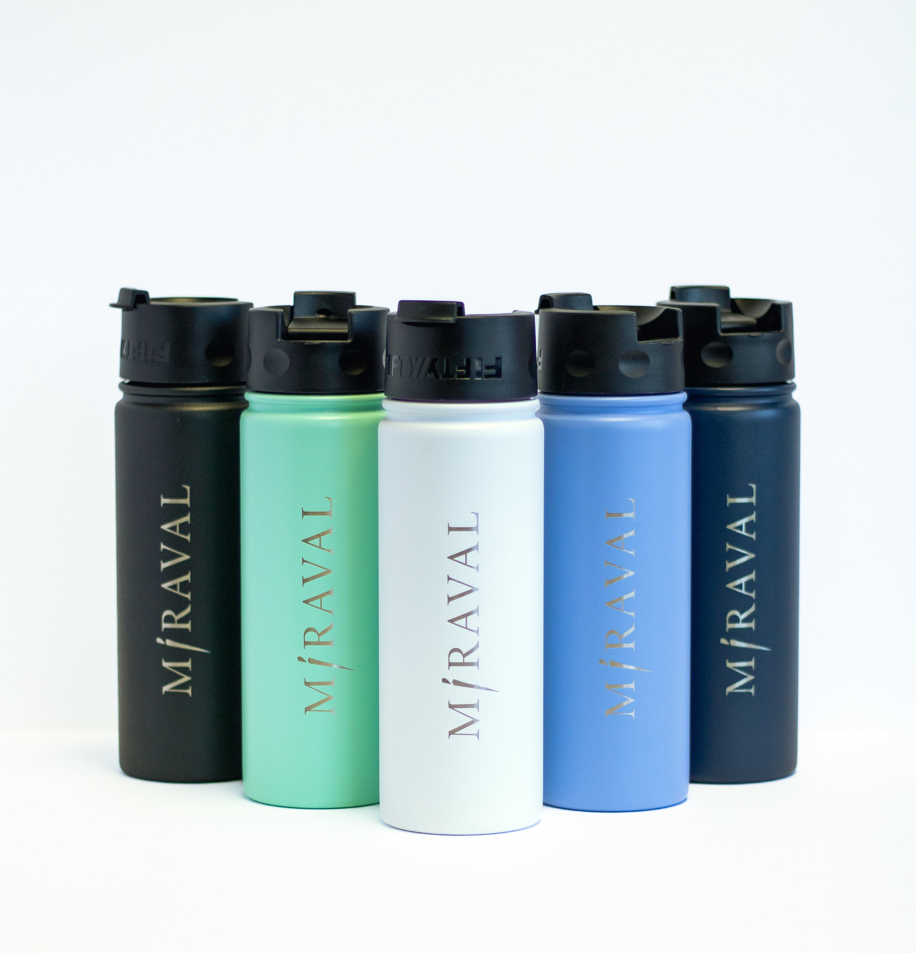 Miraval Flip Lid Water Bottle - Leakproof & Insulated Stainless Steel Bottle for Gym, Hiking, Travel & Everyday Use