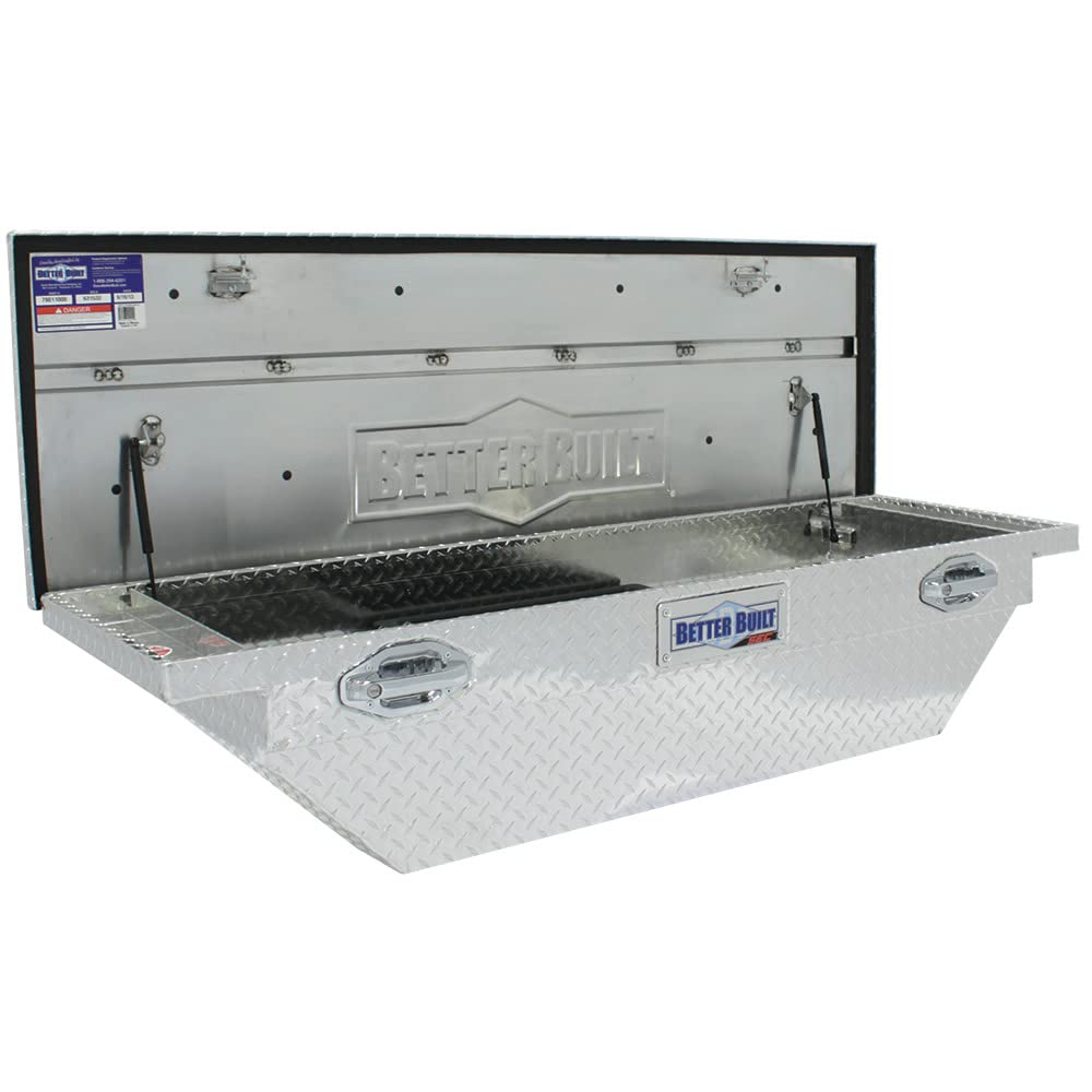 Better Built 79011000 Heavy Duty Aluminum Truck Tool Box - Secure Storage for Tools & Equipment - Perfect for Pickup Trucks, Work Sites & Outdoor Adventures