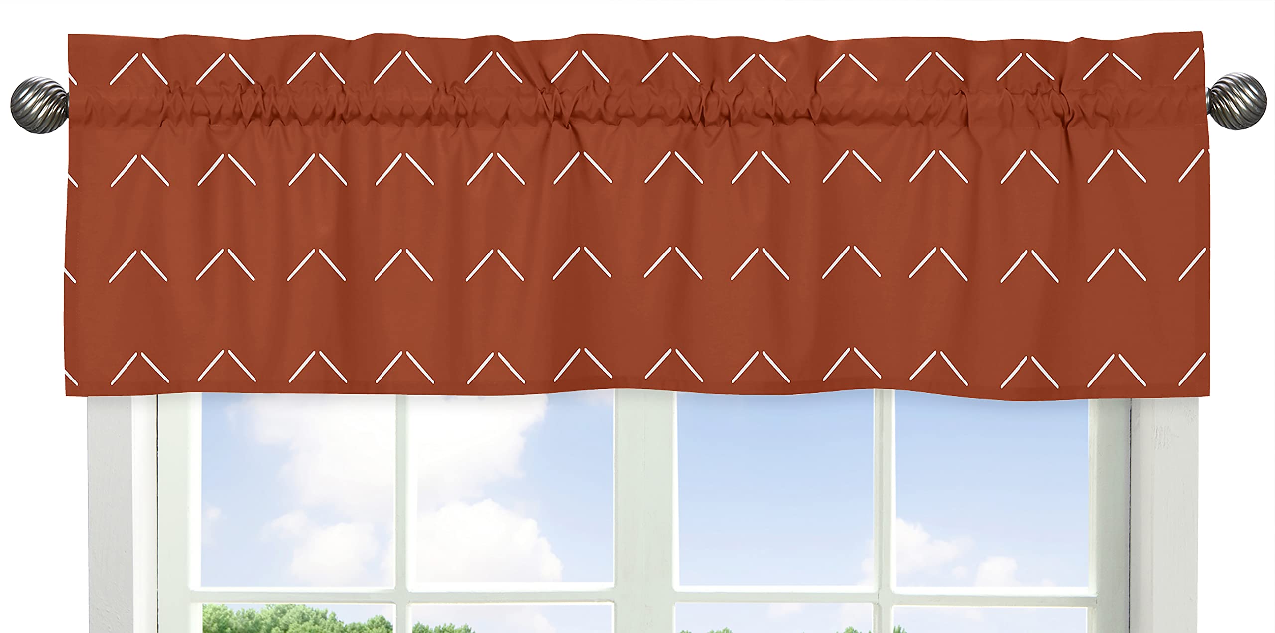 Sweet Jojo Designs Boho Arrow Twin Bedding Set for Kids - 4 Piece Comforter Set in Ivory, Burnt Orange & Rust - Farmhouse Southwest Shabby Chic Bohemian Style | Perfect for Nursery, Kids Room & Guest Bedroom Decor