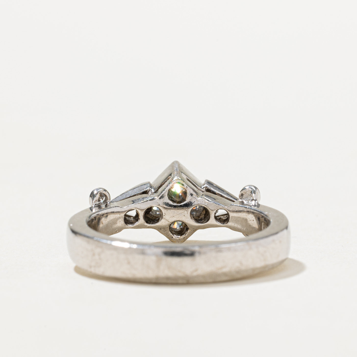 0.32ctw Diamond Cluster Ring - Size 6.25 - Elegant Wedding Band, Anniversary Gift for Her - Perfect for Engagement, Proposal & Special Occasions