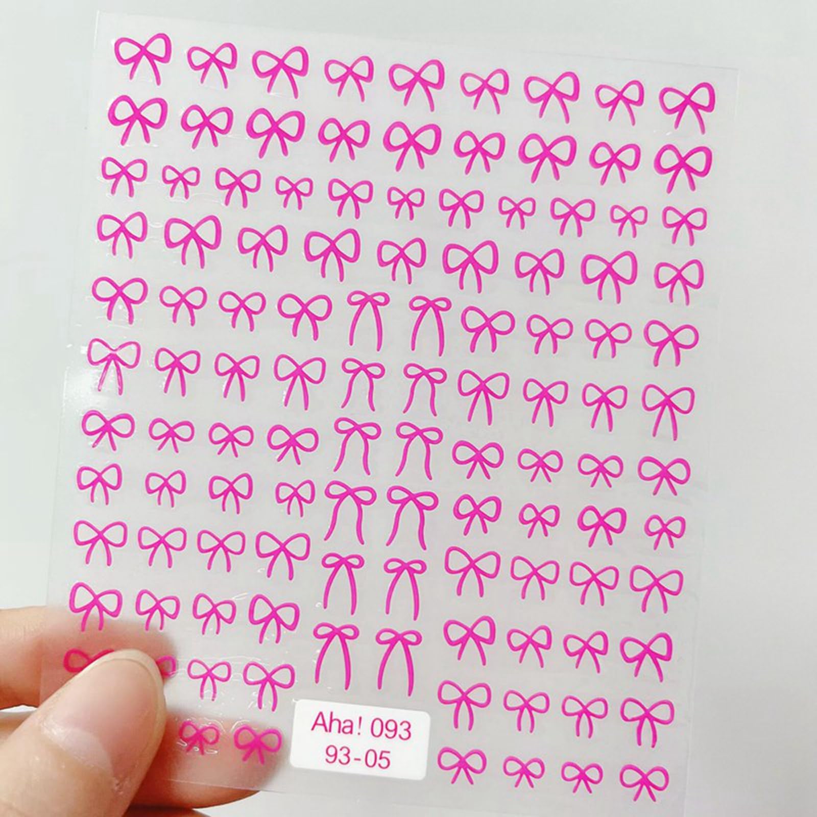 5 Sheets Elegant Bows Nail Stickers for Women - 3D Adhesive Nail Art Decals in Black, White, Pink, Silver & Gold - Abstract Line Ritual Knot Design for Salon & DIY Nail Art - Perfect for Parties, Weddings, and Special Occasions