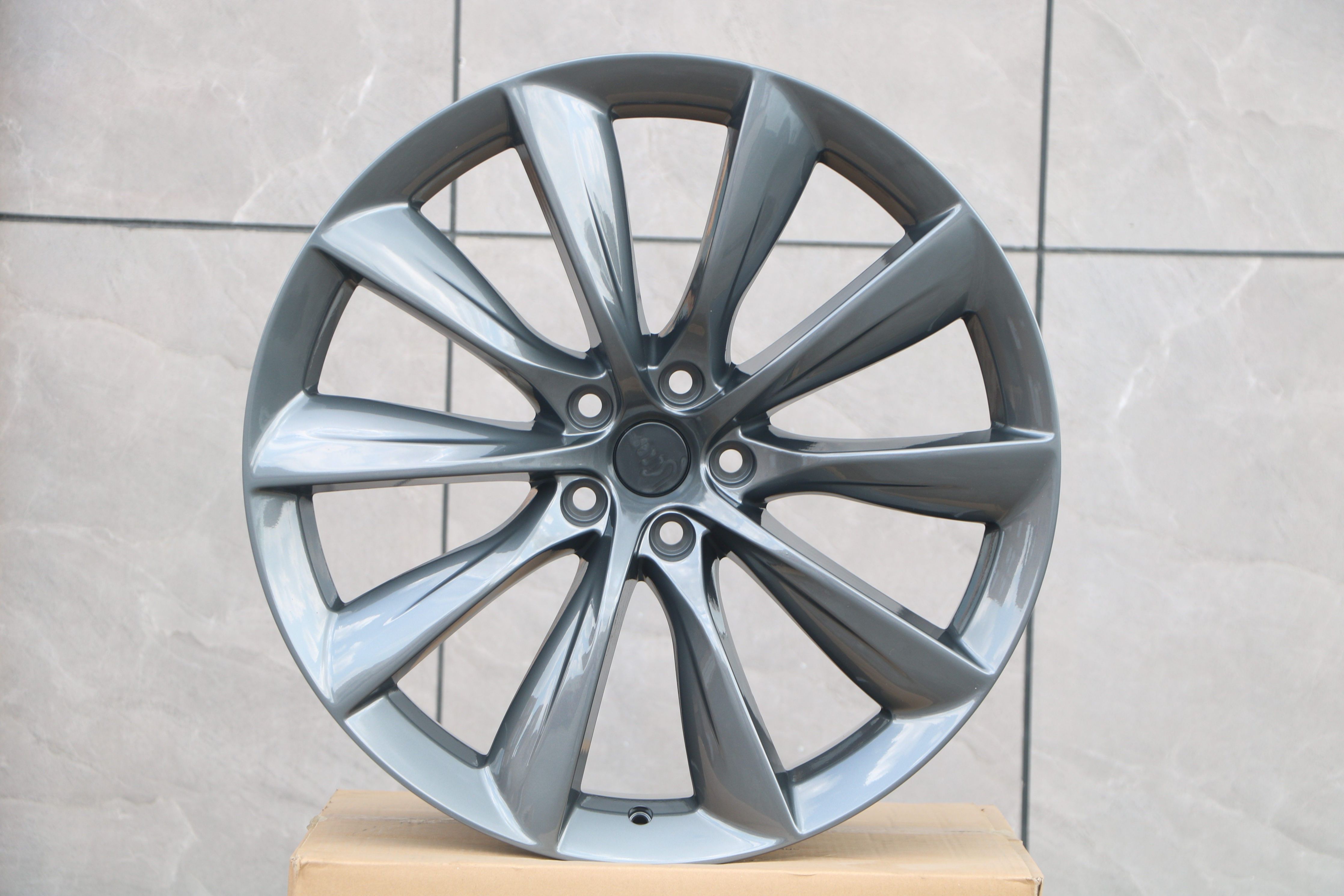 22-Inch Alloy Wheels for Tesla Model S & Model X - Premium Replacement Rims for Enhanced Performance & Style - Perfect for Road Trips & Luxury Driving