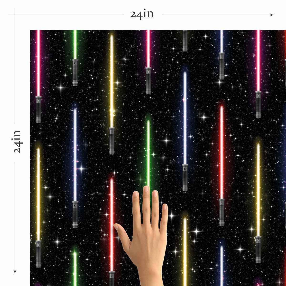 Black and White Galaxy Peel and Stick Removable Wallpaper - Self-Adhesive Wall Decal for Bedroom, Living Room, Nursery & Office Decor - Easy to Apply & Remove