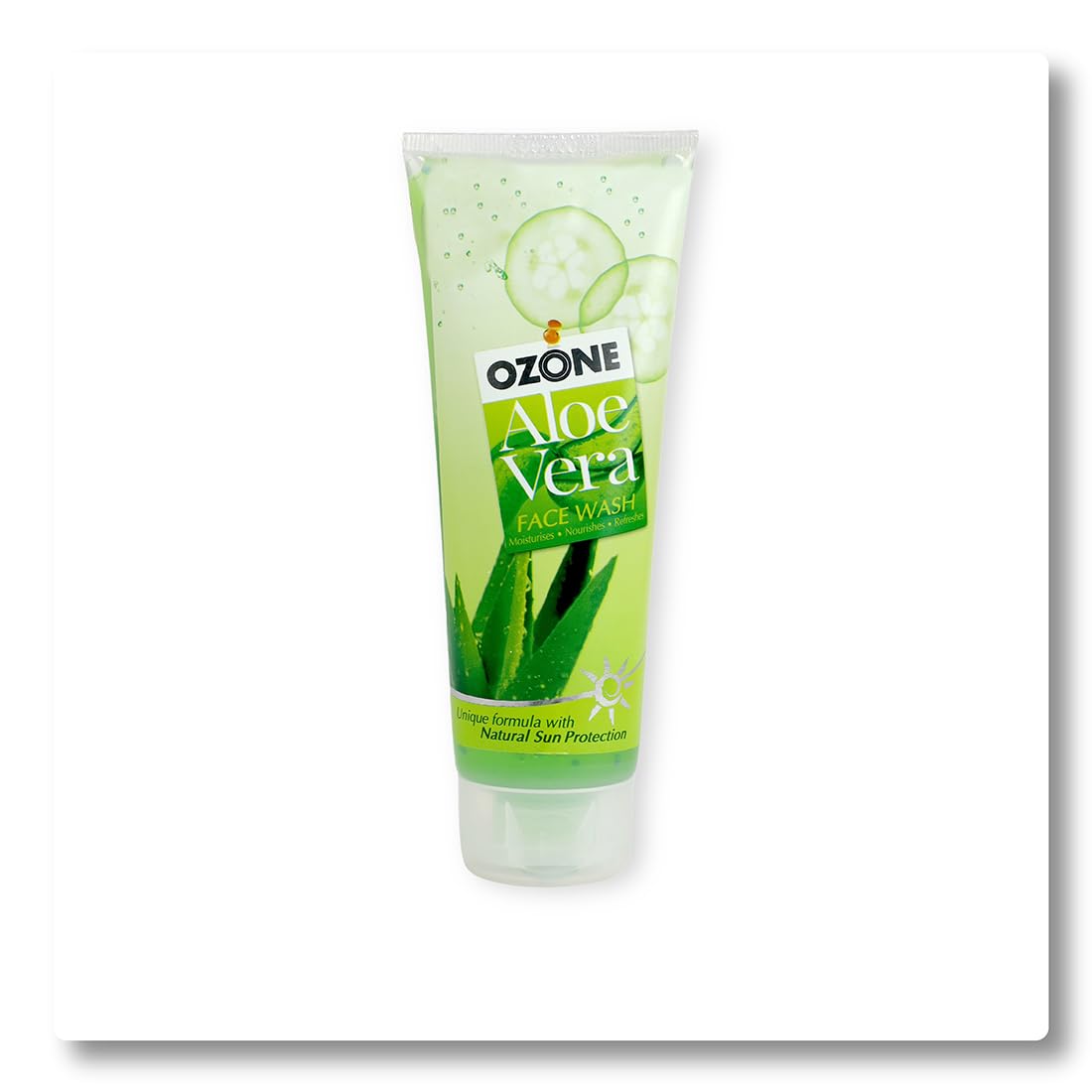 Ozone Aloe Vera Face Wash for Men & Women - Hydrating Cleanser with Aloe Vera, Cucumber, Turmeric & Tea Tree Oil - Gentle for All Skin Types - Softens, Smooths & Brightens Skin - 100ml (Pack of 3) - Perfect for Daily Skincare Routine & Post-Workout Refresh