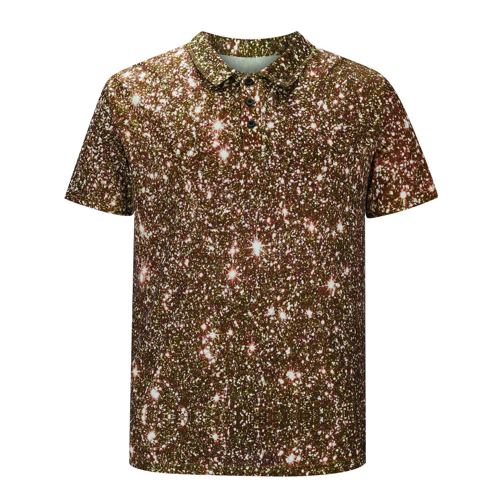 Men's Printed Polo Shirts - Short Sleeve Casual T-Shirts for Summer, Golf & Work | Breathable Fashion Tops 2024 | Perfect for Office, Outdoor & Weekend Wear