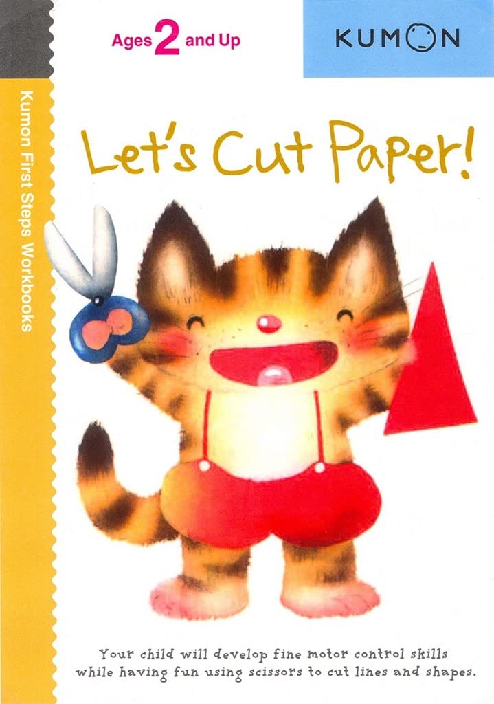 Kumon First Steps Workbooks - Let's Cut Paper! Scissor Skills Activity Book for Toddlers & Preschoolers | Early Learning, Fine Motor Development | Classroom & Homeschool Use