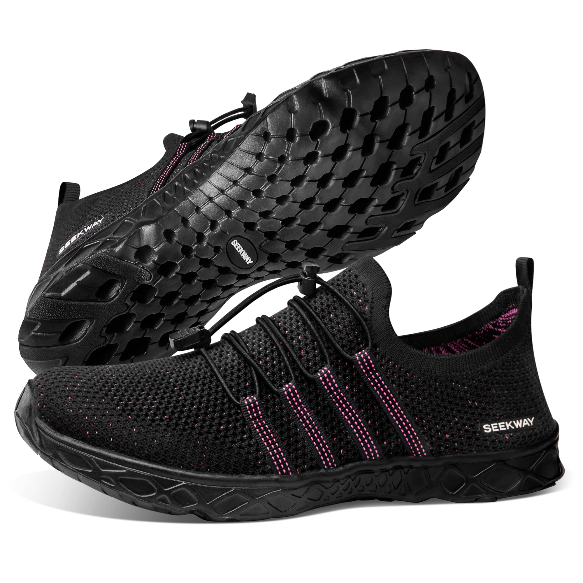 SEEKWAY Men's Women's Quick Dry Water Shoes - Barefoot Aqua Shoes for Beach Walking, Kayaking, Boating & Water Sports - SP006 | Perfect for Swimming, Surfing, and Poolside Activities