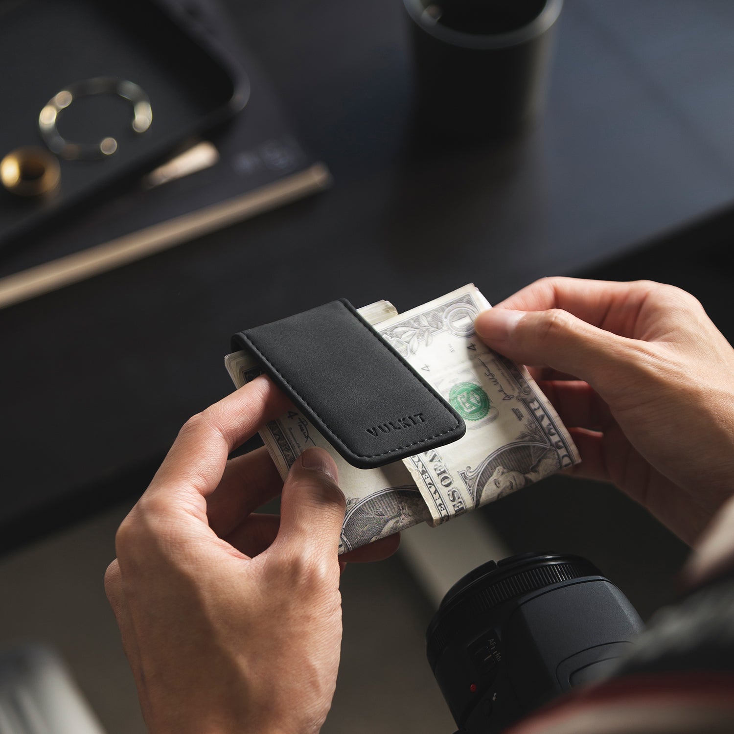 Premium VMC101 Magnetic Money Clip Wallet - Holds Up to 15 Bills Securely | Slim RFID Blocking Metal Card Holder for Men | Perfect for Travel, Business & Everyday Cash Organization