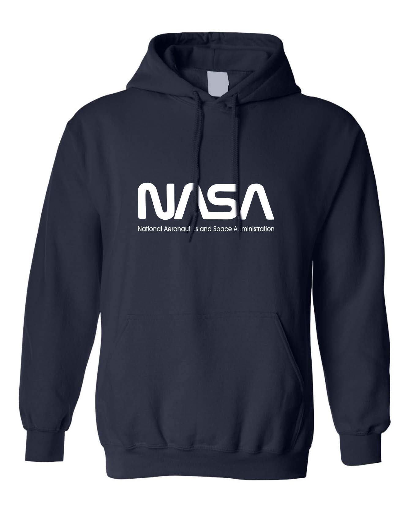 NASA Hoodie for Adults - America's Space Agency Graphic Sweatshirt with Spaceship Design | Perfect for Casual Wear, Space Enthusiasts & Gifts