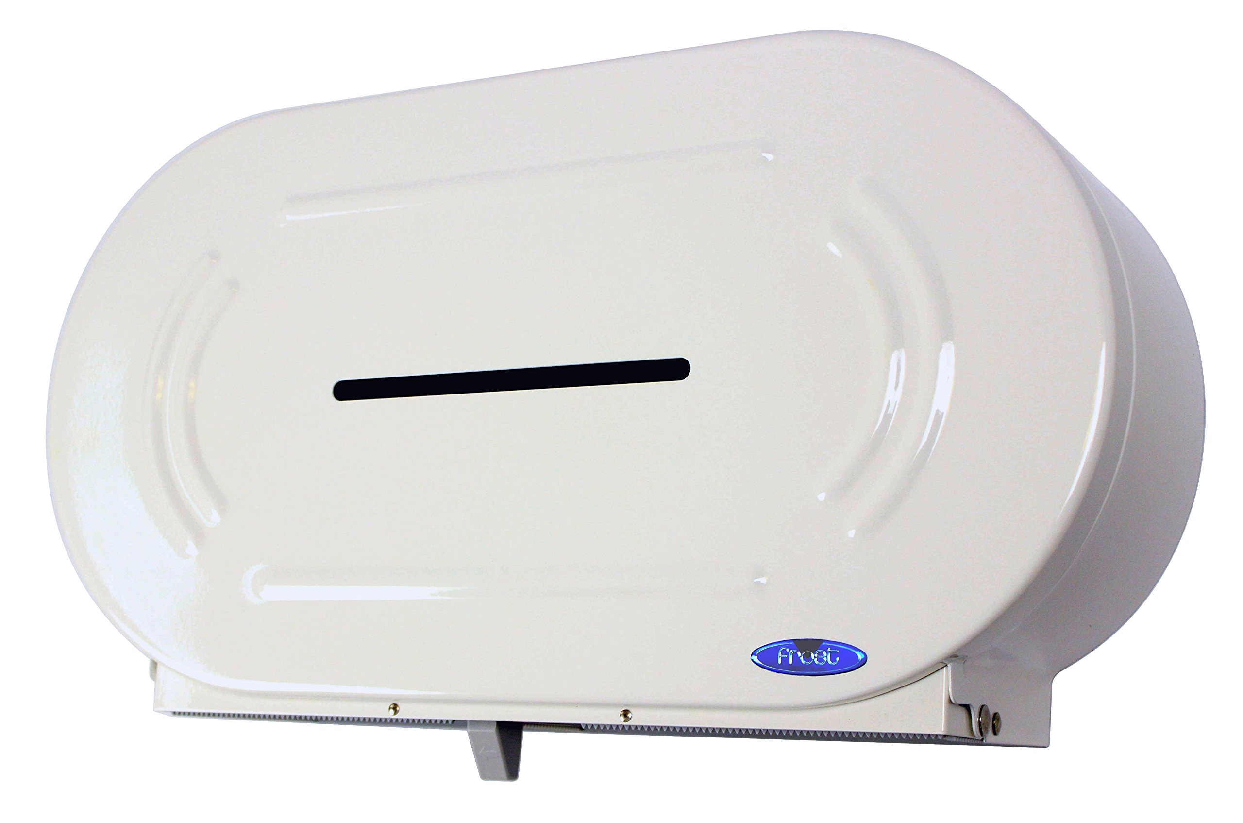 Frost 170 White Toilet Paper Dispenser - Wall-Mounted Bathroom Tissue Holder for Home, Office & Commercial Use