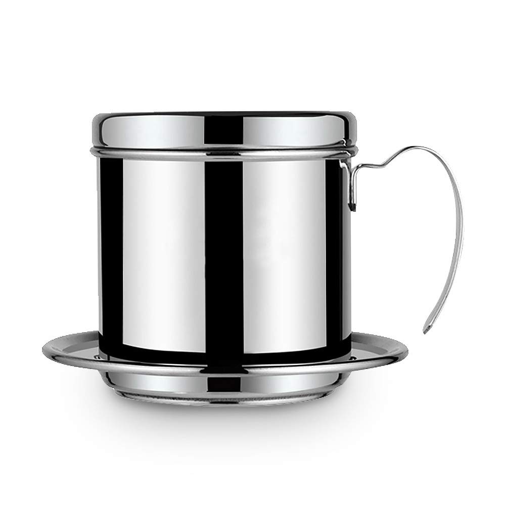 Premium Vietnamese Coffee Drip Filter - Stainless Steel Phin Coffee Maker for Trung Nguyen & Vietnamese Iced Coffee | Perfect for Home, Office & Camping Brewing
