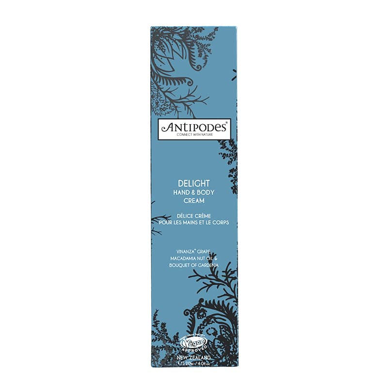 Antipodes Delight Hand & Body Cream - Organic Moisturizing Lotion for Dry Skin - Perfect for Daily Hydration & Spa Relaxation at Home