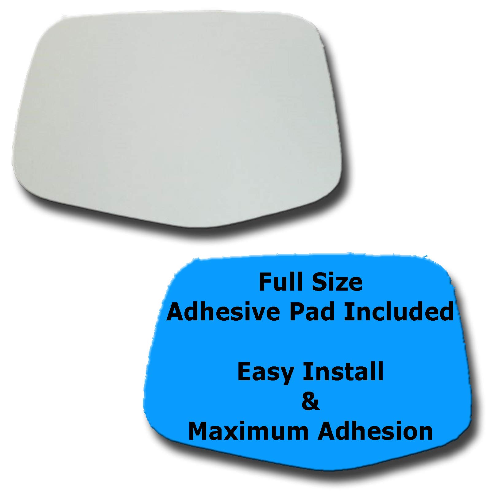 2011-2013 Honda Odyssey Driver Side Mirror Replacement Glass with Full Size Adhesive Pad - Left Side View Mirror (LH) - Perfect for DIY Auto Repairs & Collision Damage Replacement